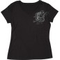 TEE WMN FLOURISH SCRIPT BLACK 