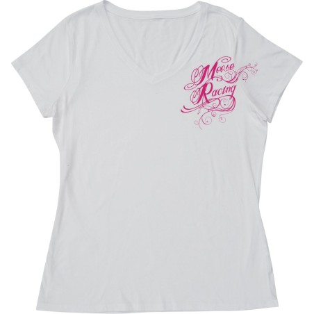 TEE WMN FLOURISH SCRIPT WHITE 