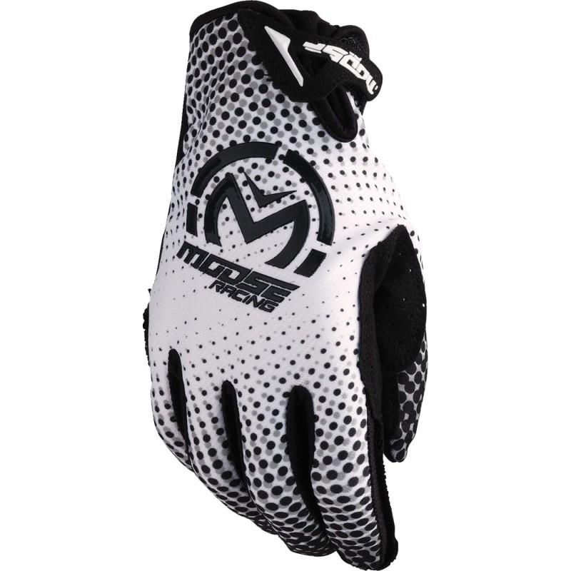 GLOVE SX1 WHITE/BLACK MD