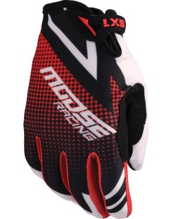 GLOVE YOUTH SX1 RED/BLACK LG