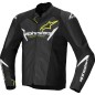 JACKET FSTR V3 AIRFLW LTHR BLK