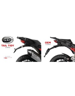 Support de plaque R&G RACING noir - Ducati Multistrada V4 (S & Sport)