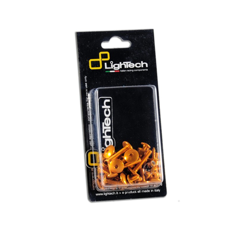 Kit vis de support de plaque LIGHTECH anodisé or Yamaha R1 Kit vis de support de plaque LIGHTECH anodisé or Yamaha R1