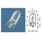 Ampoule OSRAM Original Line W3W 12V 3W - x10 Ampoule OSRAM Original Line W3W 12V 3W - x10