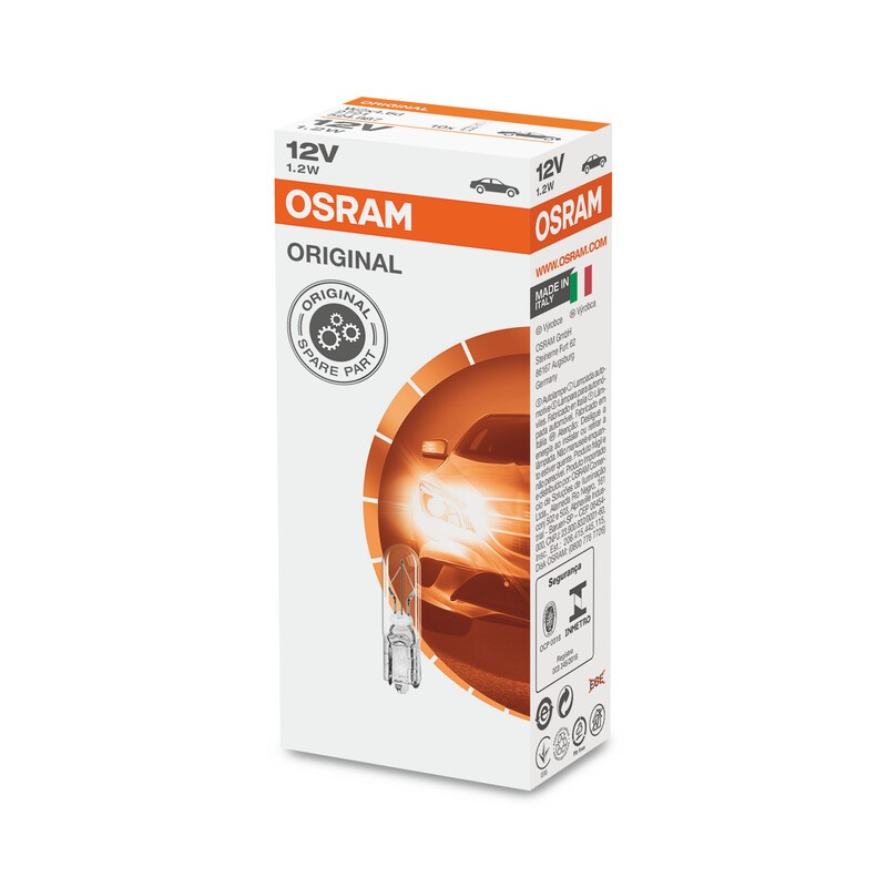 Ampoule OSRAM Original Line 12V 1,2W - x10 Ampoule OSRAM Original Line 12V 1,2W - x10
