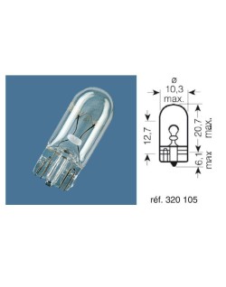 Ampoule OSRAM Original Line W5W 12V 5W - boîte de 10