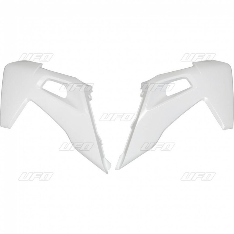 Ouïes de radiateur UFO blanc Husqvarna FC/TC Ouïes de radiateur UFO blanc Husqvarna FC/TC