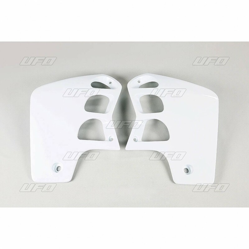 Ouïes de radiateur UFO blanc Honda CR500R Ouïes de radiateur UFO blanc Honda CR500R
