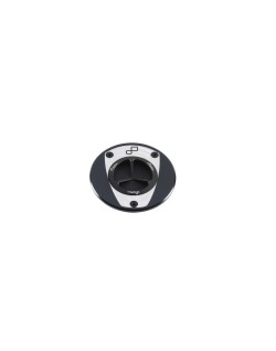 Bouchon de réservoir LIGHTECH aluminium à vis noir et blanc - BMW S1000R / RR