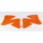 Ouïes de radiateur UFO orange KTM EXC Ouïes de radiateur UFO orange KTM EXC