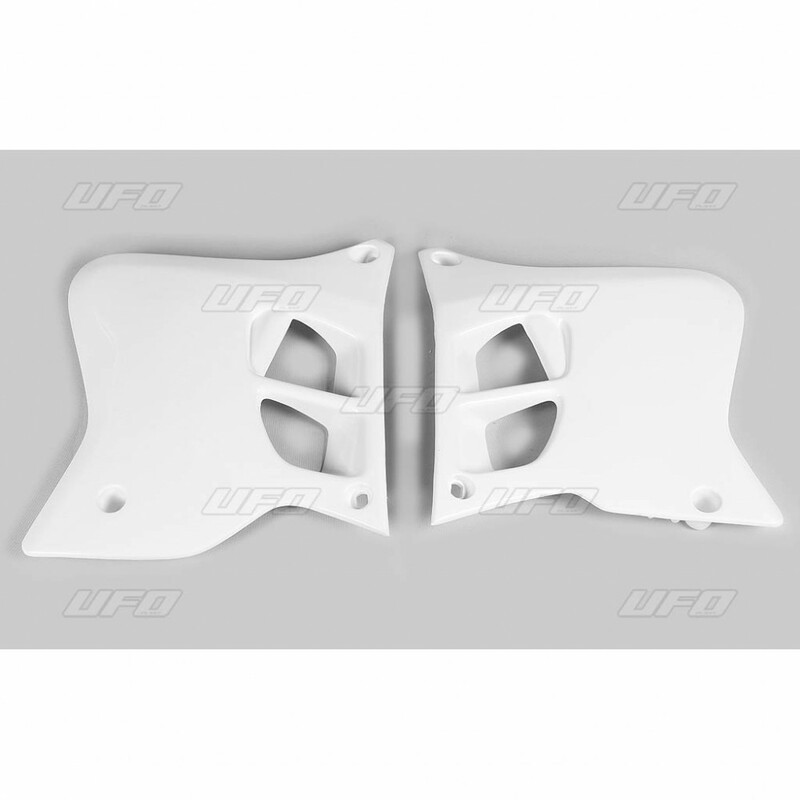 Ouïes de radiateur UFO blanc Yamaha Ouïes de radiateur UFO blanc Yamaha