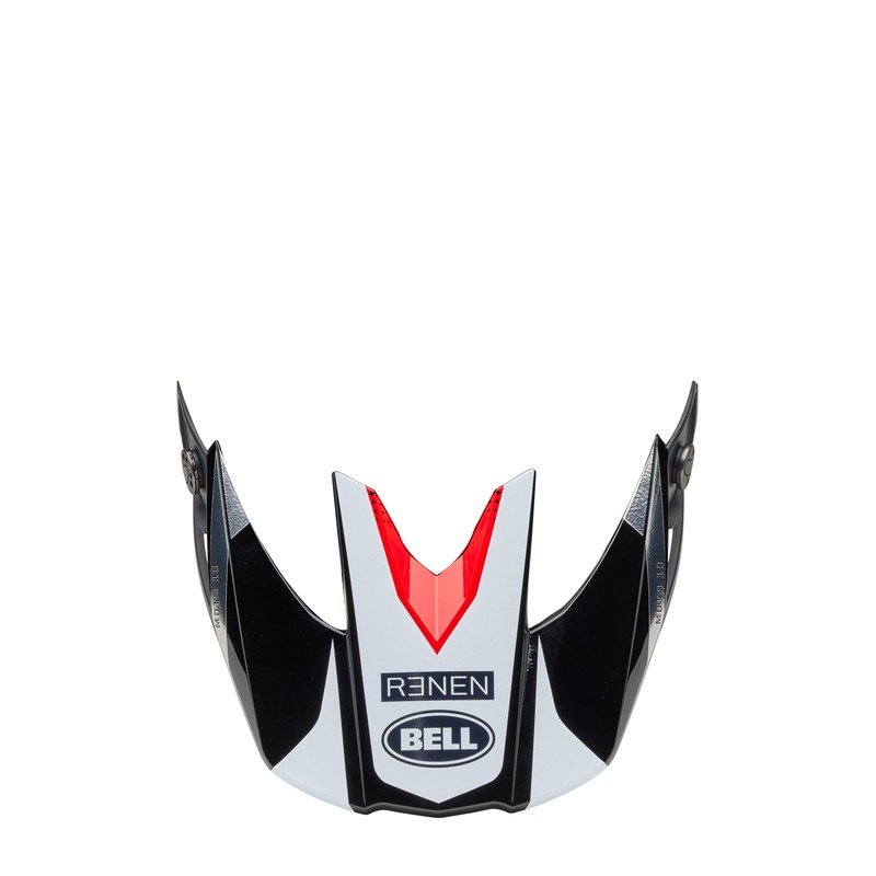 Visière BELL Moto-10 - Renen Raycon Matte Gloss Black/White Visière BELL Moto-10 - Renen Raycon Matte Gloss Black/White