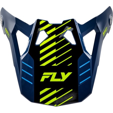 Visière FLY RACING Formula CP Slice - navy/Hi-Vis/blanc