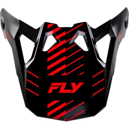 Visière FLY RACING Formula CP Slice - gris/rouge/noir
