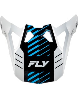 Visière FLY RACING Formula CP Slice - blanc/rouge/cyan