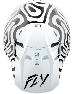 Visière FLY RACING Formula S Carbon Protocol - noir carbone/gris/Hi-Vis