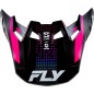 Visière FLY RACING Formula S Carbon Protocol - noir carbone/bleu/rose