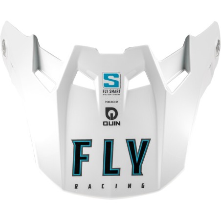 Visière FLY RACING Formula S Carbon Solid - blanc