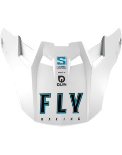 Visière FLY RACING Formula S Carbon Solid - blanc