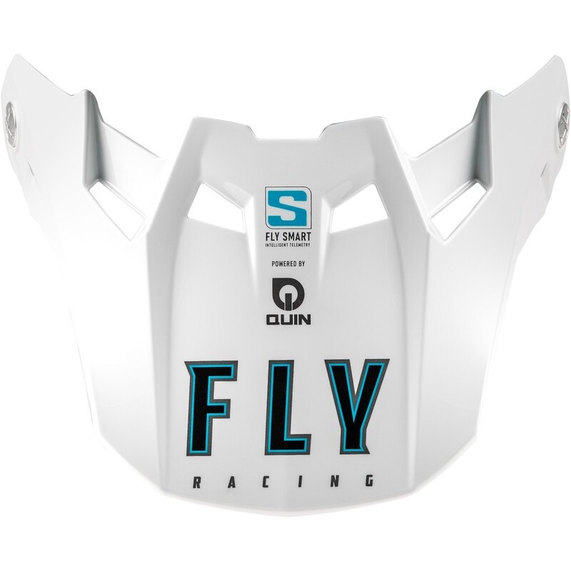 Visière FLY RACING Formula S Carbon Solid - blanc