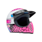 Casque BELL Moto-3 - Deathspray Gloss Pink Purple Casque BELL Moto-3 - Deathspray Gloss Pink Purple