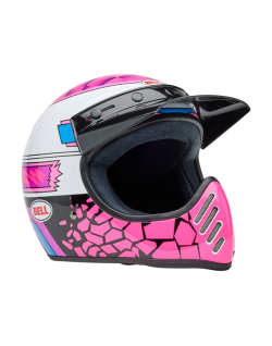 Casque BELL Moto-3 - Deathspray Gloss Pink Purple