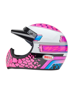Casque BELL Moto-3 - Deathspray Gloss Pink Purple