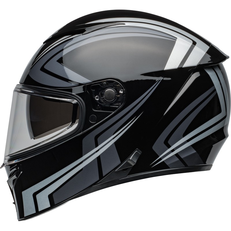 Casque BELL Lithium - Jetstream Gloss Black/Silver Casque BELL Lithium - Jetstream Gloss Black/Silver