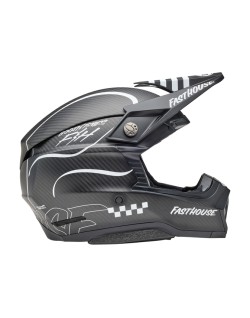 Casque BELL Moto-10 Spherical Mips - Fasthouse Raven Matte Black/White