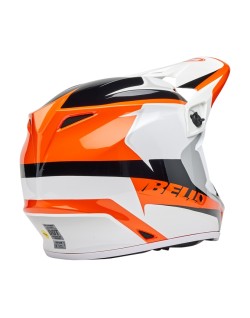 Casque BELL MX-9 Mips - Rift Gloss Orange/White