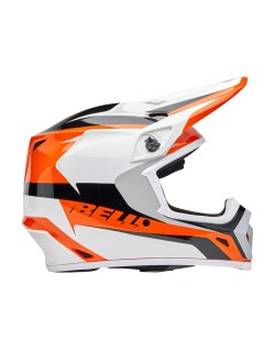 Casque BELL MX-9 Mips - Rift Gloss Orange/White