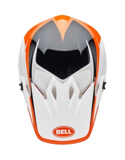 Casque BELL MX-9 Mips - Rift Gloss Orange/White