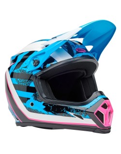Casque BELL MX-9 Mips - Breakdance Gloss Blue/Pink