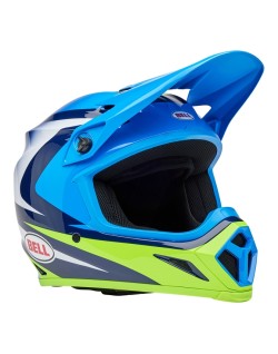 Casque BELL MX-9 Mips - Jackal Gloss Blue/Hi-Viz Yellow