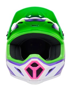 Casque BELL MX-9 Mips - Jackal Gloss Hi-Viz Green/Purple