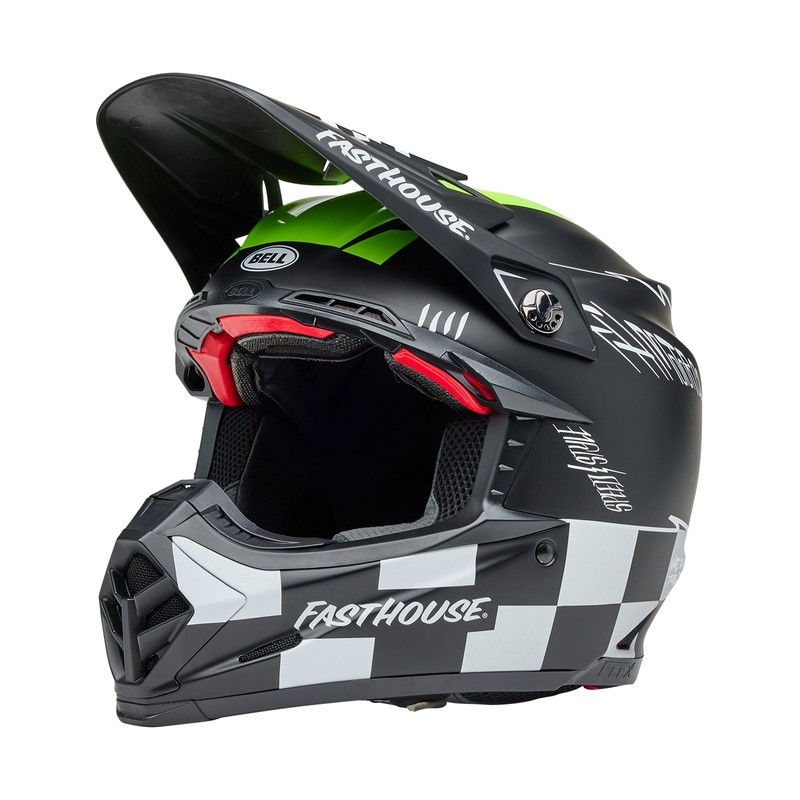 Casque BELL Moto-9S Flex - Fasthouse Smoke Bomb Matte Gloss Black/HiViz Yellow Casque BELL Moto-9S Flex - Fasthouse Smoke Bomb Matte Gloss Black/HiViz Yellow