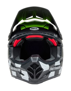 Casque BELL Moto-9S Flex - Fasthouse Smoke Bomb Matte Gloss Black/HiViz Yellow