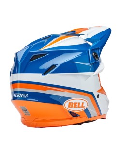 Casque BELL Moto-9S Flex - Merchant Gloss Orange/Blue