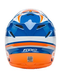 Casque BELL Moto-9S Flex - Merchant Gloss Orange/Blue