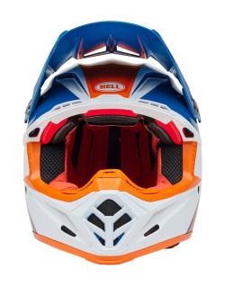 Casque BELL Moto-9S Flex - Merchant Gloss Orange/Blue