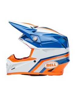 Casque BELL Moto-9S Flex - Merchant Gloss Orange/Blue