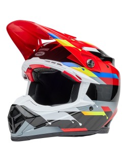 Casque BELL Moto-9S Flex - Renen Nova Gloss Black/Red