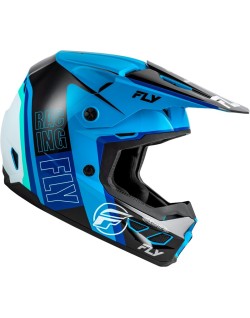 Casque FLY RACING Kinetic Rally - bleu/noir/blanc
