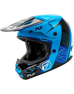 Casque FLY RACING Kinetic Rally - bleu/noir/blanc