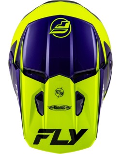 Casque FLY RACING Kinetic Rally - Hi-Vis/bleu/noir