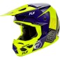 Casque FLY RACING Kinetic Rally - Hi-Vis/bleu/noir