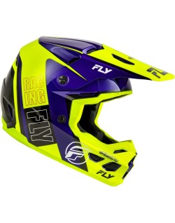 Casque FLY RACING Kinetic Rally - Hi-Vis/bleu/noir