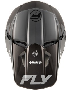 Casque FLY RACING Kinetic Rally - gris matte/noir/blanc