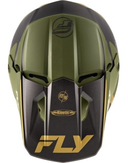 Casque FLY RACING Kinetic Rally - Matte Moss Grey/Khaki/Off-White