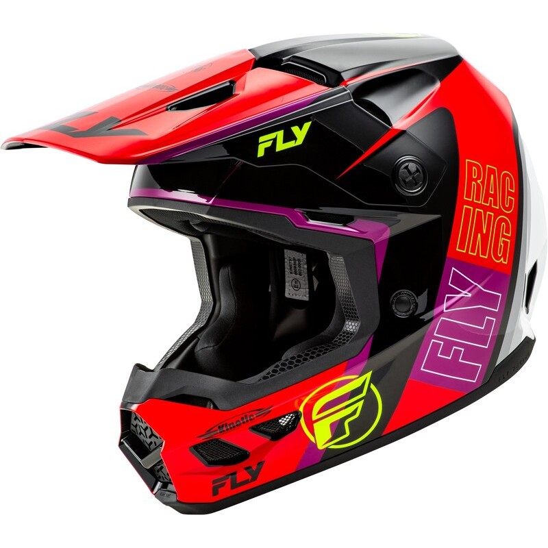 Casque FLY RACING Kinetic Rally - rouge/noir/blanc Casque FLY RACING Kinetic Rally - rouge/noir/blanc